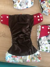 Mordedor venta al por mayor 4 unids/set bebé lavable pañales de tela café cubierta de pañal ajustable & reutilizable pañales de bolsillo envío gratis