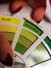 Pigmento de uñas para tatuaje profesional, rueda de 12 colores, tarjeta de papel, diseño de tres niveles, guía mixta, redondo, gira el círculo Central