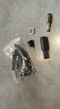 10 Uds 5 pares de alimentación DC pin conector 2,5x5,5mm hembra Jack + macho Jack hembra adaptador DC-022B * 5,5*2,5mm
