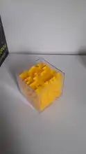 TOBEFU 3D Maze Magic Cube Transparent Six-sided Puzzle Speed Cube Rolling Ball Game Cubos