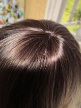 AISI QUEENS corto marrón peluca pelucas sintéticas con flequillo para las mujeres púrpura de la onda de agua Natural Bob pelucas resistente al calor falso pelo