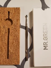 MR.GREEN-eliminador de cutículas, empujador de piel muerta, herramientas de manicura de decoración de uñas de acero inoxidable, limpiador de uñas