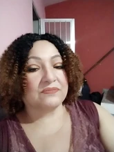 14 pulgadas Ombre pelo rubio Afro pelo rizado que teje 7 unids/lote extensiones de cabello sintético 6 mechones con cierre para las mujeres negras