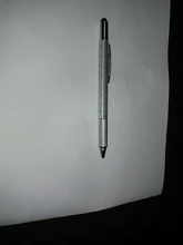 Bolígrafo multifunción con regla de destornillador, herramienta de nivel de espíritu, puntero superior y A escala para pantalla táctil