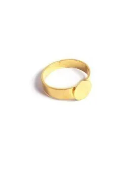 

RING DISC ADJUSTABLE TO SIZE 8X18 MM. 2 PC COLOR GOLDEN