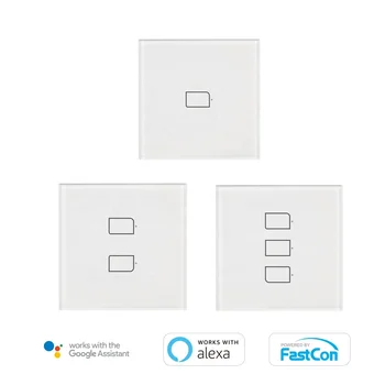 

2020 Broadlink Bestcon TC2S Smart Home Life Touch Wall Switch Wifi Wireless Remote Control Switch Compatible Alexa Google Home