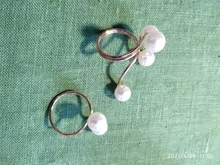 Anillo chapado en oro para mujer, elegante perla de imitación, anillos de apertura ajustables