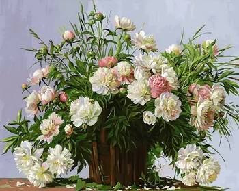 

Peony mood, painting-coloring by numbers Snow White 178-AB