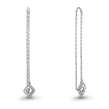 

Earrings made of silver with cubic zirconia