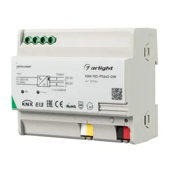 

025542 intelligent Arlight bus power supply knx-902-ps640-din (230V, 640ma) 1 pc