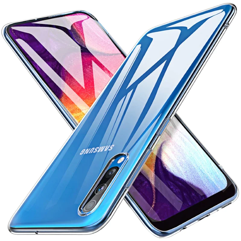 Прозрачный силиконовый чехол для Samsung ультра тонкая прозрачная мягкая термополиуретановая крышка-чехол для A10 A20 A30 A50 A70 A6+ J8 J2 Core J4 Plus S8 Plus S10
