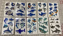 Body-Art Stickers Tattoos Makeup Mermaid-Robot Unicorns Sharks Temporary Butterfly Cartoon