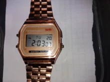 Reloj con correa de acero F91W para mujer, pulsera electrónica de lujo, Digital, LED, militar, para el Día de San Valentín