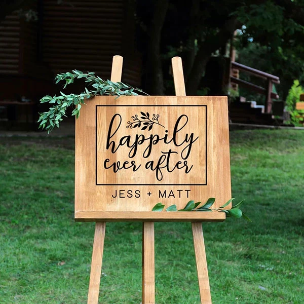 His Stackable Couples Circle Easel Kit, Engraved DIY Craft Decor