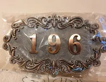 Door-Number-Sticker Door-Plate Custom-Sign Apartment Abs-Plastic Hotel Bronze Imitation-Metal