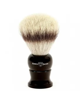 

Edwin Jagger Shaving Brush XL Synthetic Silver Tip Fibre Ebony