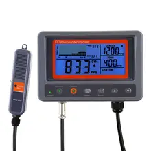 Digital CO2 Carbon Dioxide IAQ Monitor Controller with Relay Function 45m Cable NDIR Sensing Probe for Green House Home, Office