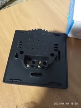 Interruptor táctil de pared para pared, Panel Led de cristal templado blanco y negro, 1 entrada y 1 vía, Interruttore AC100-240