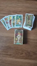 Cartas de Tarot Golden Art Nouveau, guía mística, división de entretenimiento, soportes de juego de mesa, venta al por mayor, 78 hojas/caja