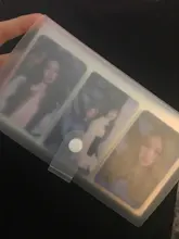 1pc 120 ranuras portadores de identificación PP mate tarjeta libro tarjetas de gran capacidad Clip billete colección de las existencias