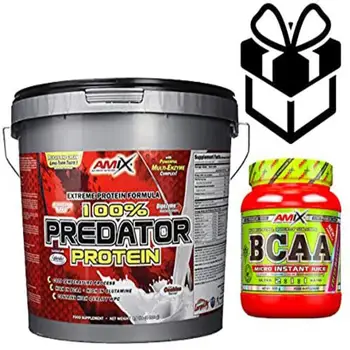 

AMIX Predator Protein - 4 Kg strawberry + Instant Bcaa 300 gr + Mixer