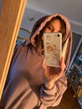 Hoodies Fashion Pullovers Rabbit Ears Plus-Size Cute Lantern Sweet Women Sleeve Female Tops