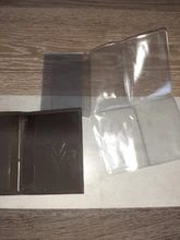 Fundas de cuero PU para documentos de coche, protectores transparentes de PVC para documentos, portadores de identificación