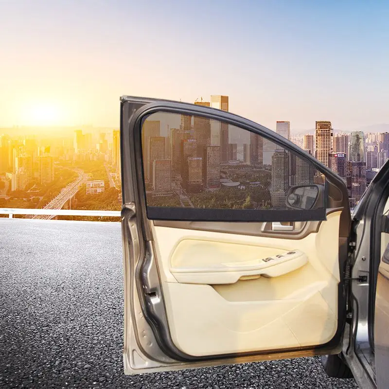 2 шт. автомобильный солнцезащитный козырек с защитой от УФ-излучения для автомобиля, занавеска для окна автомобиля, солнцезащитный козырек с сеткой для бокового окна, Прямая поставка