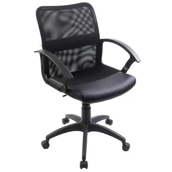 

Operator chair bureaucrat ch-590/Black back mesh black, seat Arts. Leather Black