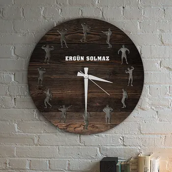 

Personalized Is Bodybuilding Figured Wood Wall Clock-6
