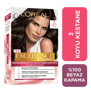 

L'OREAL PARIS EXCELLENCE CREME Dark Chestnut Hair Dye 3