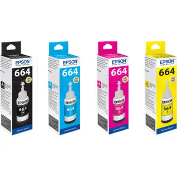 

EPSON 664 Original Ink Black / Yellow / Red / Blue