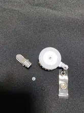 Cristal hermoso flor insignia retráctil carrete enfermera estudiante Exposición de tarjeta de identificación de cocodrilo Clip distintivo de papelería