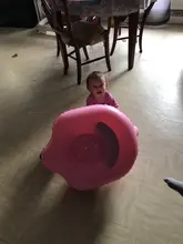 ¡Caliente! Silla para bebés inflable de PVC, Silla de comedor, Rosa, Verde, juego portátil, taburete de aprendizaje