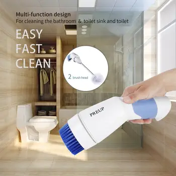 

Multi-Function Lightweight Home Waterproof Electric Powerful Bathroom and Toilet Scrubber Tool with Rechargeable Battery