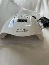 SUN X7 MAX-Lámpara LED UV de secado rápido para uñas, de alta potencia, 180W, esmalte de Gel, herramienta de secado de uñas con Sensor inteligente, nueva oferta
