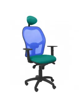

CHAIR OPERATIONAL JORQUERA MESH BACKING BLUE FABRIC BALI LIGHT GREEN WITH HEADBOARD