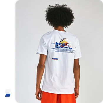 

VIMASS Men's T-Shirt Blue & White Men's T-Shirt 2020 Printed Short Sleeve T-shirt Summer Hip Hop Casual Top T-shirt Street Wear