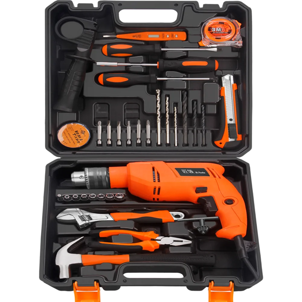 

Tools 36 pcs. Tool Tool kit Tool kit with impact drill hand tool tool sets tool kit for home drill Hammers Electric drill