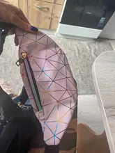 2019 riñoneras bolsas de cintura holográfica para mujer, riñonera de plata rosa, bolsa de cinturón para mujer, bolsa para teléfono con pecho láser y cintura geométrica negra los hombres