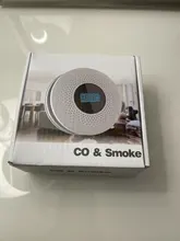 Detector de humo combinado, Detector de monóxido de carbono con pantalla, con batería, Sensor de alarma