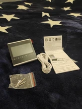 Controlador de temperatura con pantalla táctil, termorregulador, luz trasera negra, termostato de pared eléctrico, WiFi, 110V, 120V, 230V