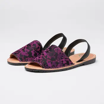 Menorquina Vegana Capri Color Lila | Sandalias de mujer Talla 36-41| zapatos planos mujer sandalia verano