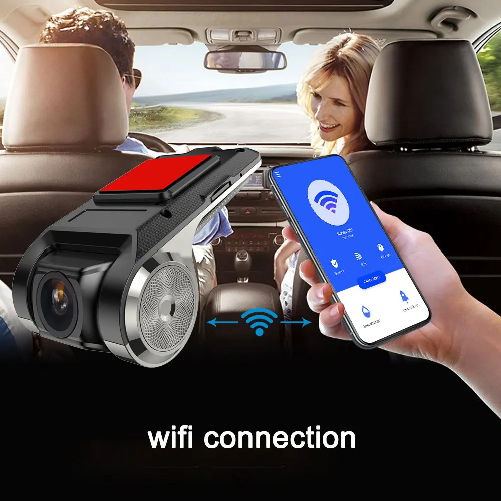 Видеорегистратор Anytek 1080P с Wi Fi и функцией распознавания