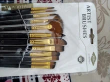 12 Uds forma diferente pincel de pintura con cerdas de nailon pincel gouache acuarela pintura de aceite Pinceles para acrílico arte suministros