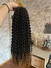Sallyhair pasión Twist trenzas a Crochet Ombre trenzado sintético extensiones de cabello largo giros Rubio a granel Grey de la extensión del pelo