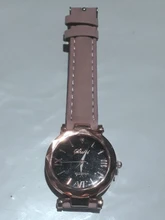Reloj de pulsera informal de cuero para mujer, de cuarzo, con cielo estrellado, femenino