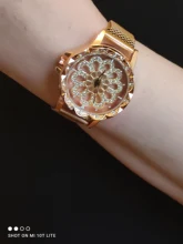 Reloj de pulsera de cuarzo de cristal para mujer, reloj de pulsera de moda para mujer, giratorio, magnético, relojes de la suerte 2019, nuevo reloj de pulsera para mujer