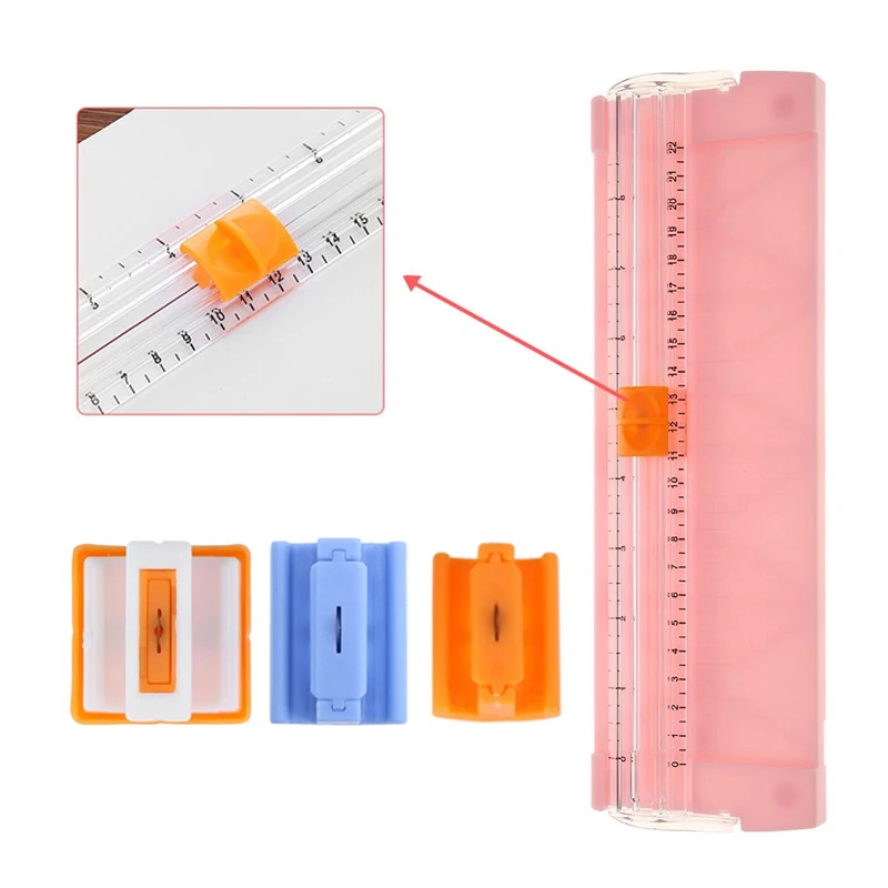 Portable A4 Precision Paper Card Trimmer Cutter Cutting Mat Blade Office Kit New 