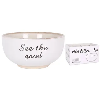 

Set of bowls Old Letter 500 cc (6 pcs)